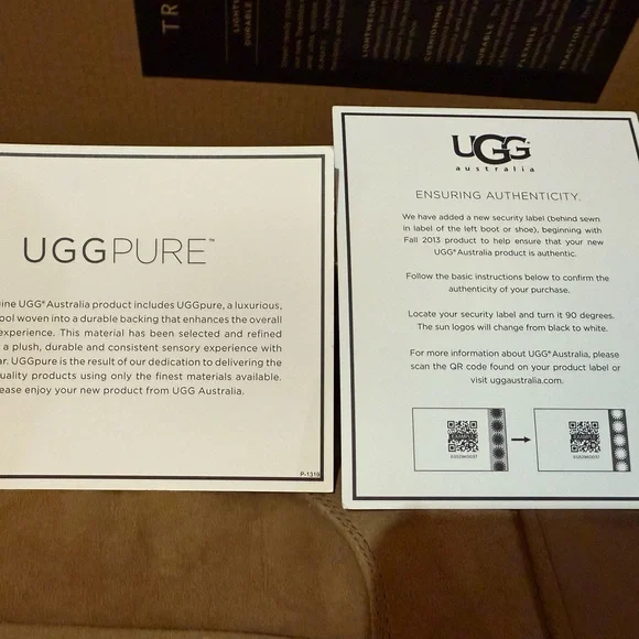 NWT & Box UGG Tan Winter Boots with Sheepskin Lining - Picture 10 of 10